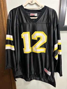 vintage Rawlings Pittsburgh Steelers jersey  Black and Yellow #12